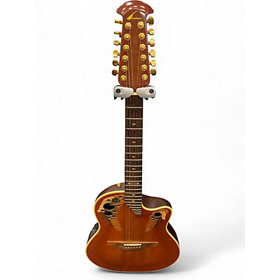 Vintage 1985 Ovation 2985-1 12 String Amber Burst 12 String Acoustic Electric Guitar