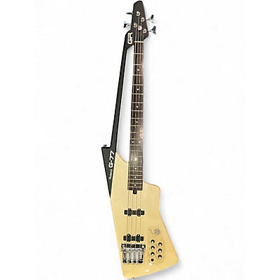 Vintage 1985 Roland GR77 w/ GR77B Module Antique White Electric Bass Guitar