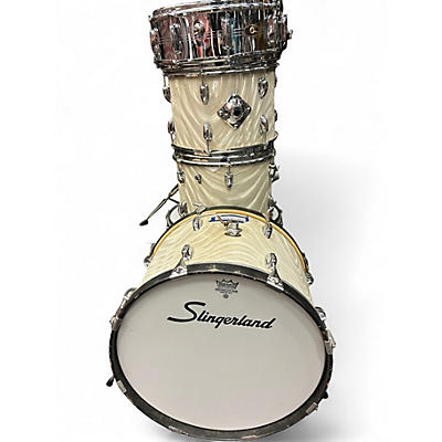 Vintage 1985 Slingerland 5 Piece Gene Krupa Deluxe White Drum Kit