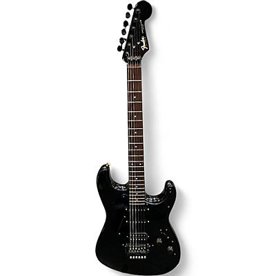 Vintage 1986 Fender MIJ ST556 Stratocaster Black Solid Body Electric Guitar