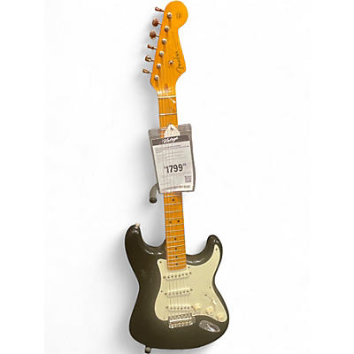 Vintage 1986 Fender Standard Stratocaster Black Solid Body Electric Guitar