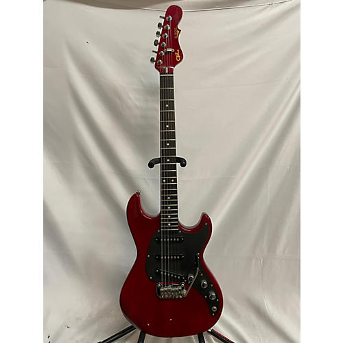 G&L Vintage 1986 G&L S-500 Transparent Red Solid Body Electric Guitar transparent red