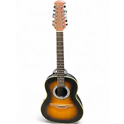 Vintage 1986 Ovation CC-65 Sunburst Acoustic Guitar