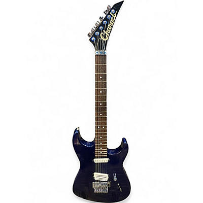 Vintage 1987 Charvel MIJ FUSION DLx Blue Solid Body Electric Guitar
