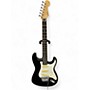 Vintage 1987 Fender Contemporary Stratocaster Black and Silver Solid Body Electric Guitar Black and Silver