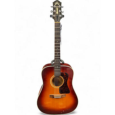 Vintage 1987 Guild D030A06 Cherry Sunburst Acoustic Guitar