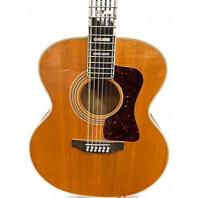Vintage 1987 Guild JF65-12 Blonde 12 String Acoustic Electric Guitar