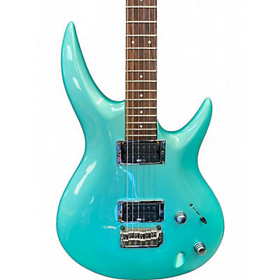 Vintage 1987 Maxxas MX3FB TEAL Solid Body Electric Guitar