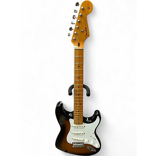 Vintage 1988 Fender AMERICAN VINTAGE 57 STRATOCASTER 2 Color Sunburst Solid Body Electric Guitar 2 Color Sunburst