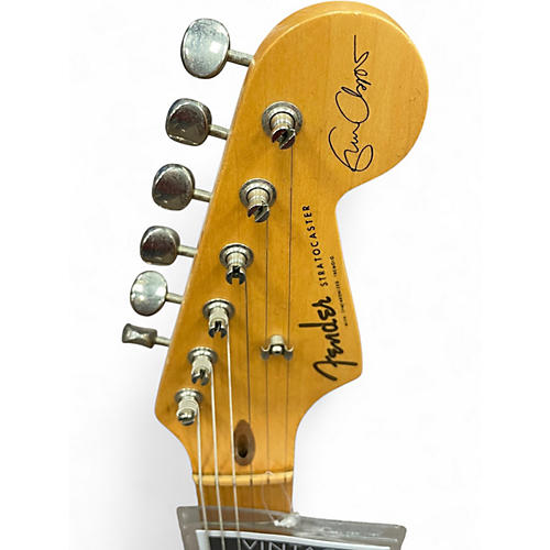 Vintage 1988 Fender Artist Series Eric Clapton Stratocaster Green Solid Body Electric Guitar Green