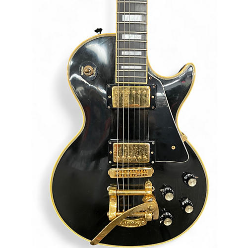 Vintage 1988 Gibson Les Paul Custom Lite Black Solid Body Electric Guitar Black