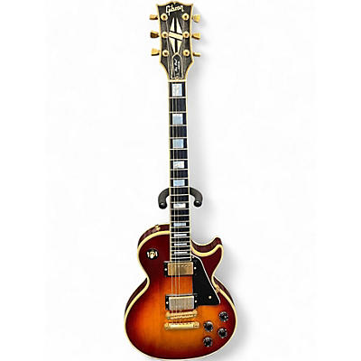 Vintage 1988 Gibson Les Paul Custom Sunburst Solid Body Electric Guitar