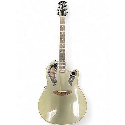 Vintage 1988 Ovation 1988-P Loch Ness Green Acoustic Electric Guitar