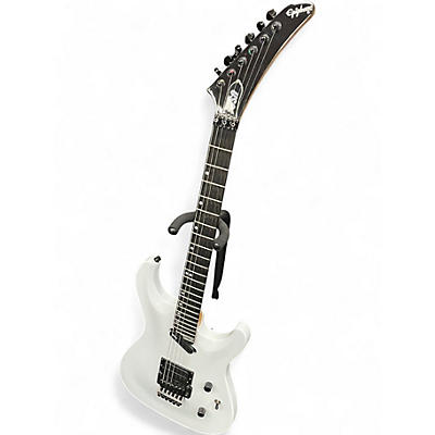 Vintage 1989 Epiphone USA Pro White Solid Body Electric Guitar