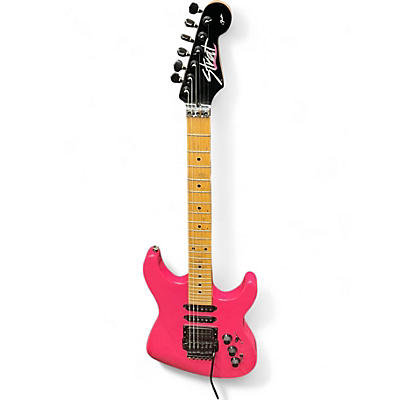 Vintage 1989 Fender HM Heavy Metal Stratocaster Razz Berry Solid Body Electric Guitar