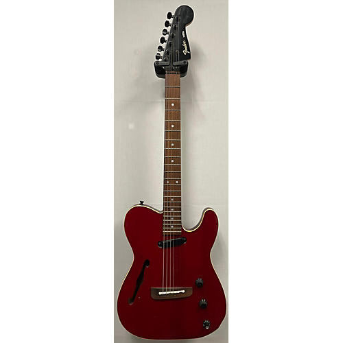 Fender Vintage 1989 Fender HMT Burgundy Hollow Body Electric Guitar Burgundy