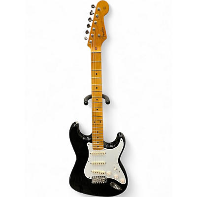 Vintage 1989 Fender ST-54 Stratocaster Black Solid Body Electric Guitar