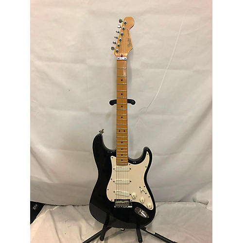 Fender Vintage 1989 Fender Standard Stratocaster Plus Black Solid Body Electric Guitar Black