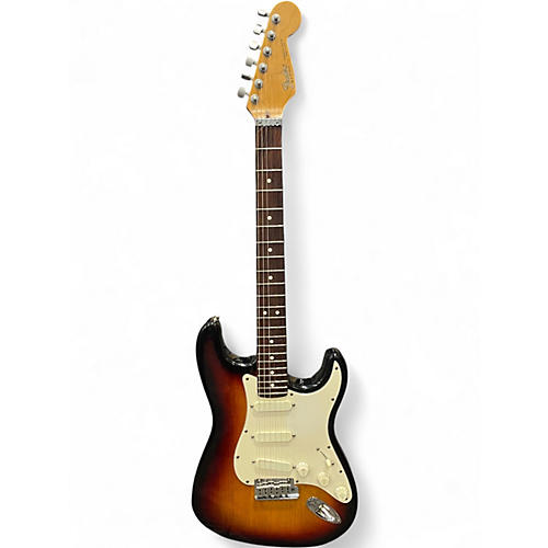 Vintage 1989 Fender Stratocaster Deluxe 2 Color Sunburst Solid Body Electric Guitar 2 Color Sunburst