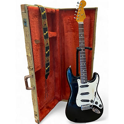 Vintage 1989 Fender vintage series 62 reissue Black Solid Body Electric Guitar