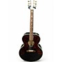 Vintage 1989 Gibson J-180 Black Acoustic Electric Guitar Black