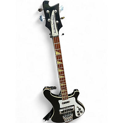 Vintage 1989 Rickenbacker 4001 Black Electric Bass Guitar