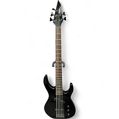 Vintage 1989 Squier HM5 Black Electric Bass Guitar