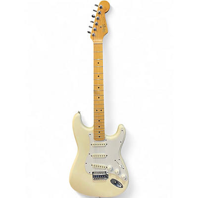Vintage 1989 Squier Standard Stratocaster Olympic White Solid Body Electric Guitar