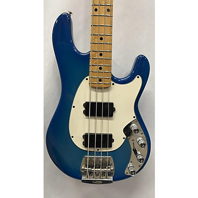 Vintage 1990 Ernie Ball Music Man Classic Sabre Blue Electric Bass Guitar