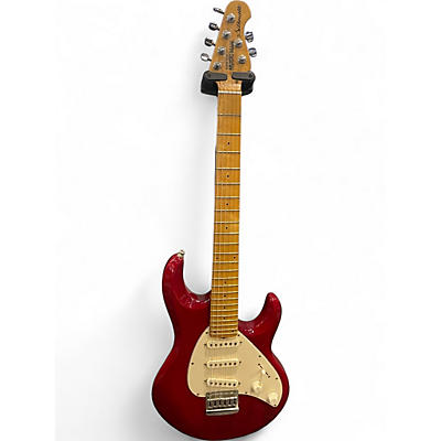 Vintage 1990 Ernie Ball Music Man Silhouette Standard Red Solid Body Electric Guitar