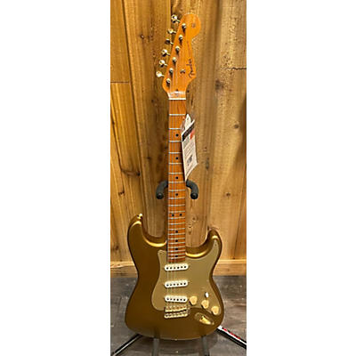 Fender Vintage 1990 Fender 1957 Limited Edition Stratocaster Aztec Gold Solid Body Electric Guitar