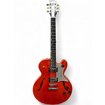 Vintage 1990 Gretsch Guitars Chet Atkins Tennesean Orange Hollow Body Electric Guitar