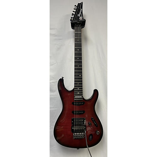 Ibanez Vintage 1990 Ibanez 540S FLAME TRANSPARENT RED Solid Body Electric Guitar FLAME TRANSPARENT RED