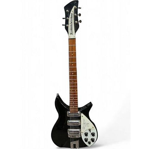 Rickenbacker Vintage 1990 Rickenbacker JL325 John Lennon Limited Edition Black Solid Body Electric Guitar Black