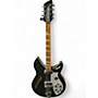 Vintage 1990 Rickenbacker John Kay 381JK Black Black Solid Body Electric Guitar Black