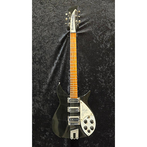 Rickenbacker Vintage 1990 Rickenbacker John Lennon 355 Jetglo Solid Body Electric Guitar Jetglo