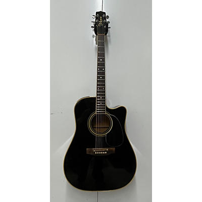 Takamine Vintage 1990 Takamine EF341C Black Acoustic Electric Guitar