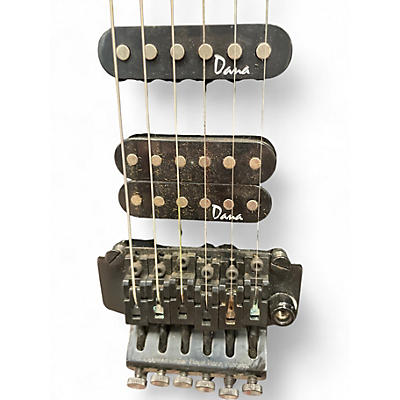 Vintage 1990s Alvarez dana scoop Black Solid Body Electric Guitar