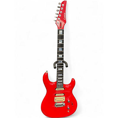 Vintage 1990s Carvin DC400 Red Solid Body Electric Guitar