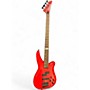 Vintage 1990s Charvel Fusion IV Fiesta Red Electric Bass Guitar Fiesta Red