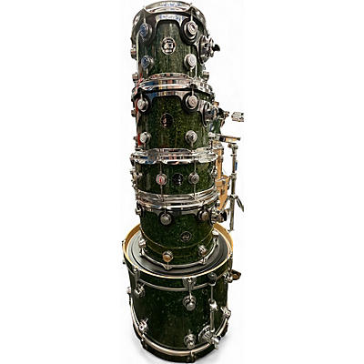 Vintage 1990s DW 5 Piece Collector's Series GREEN MARINE Drum Kit