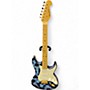 Vintage 1990s Don Grosh GROSH S STYLE BLUE CAMO Solid Body Electric Guitar BLUE CAMO