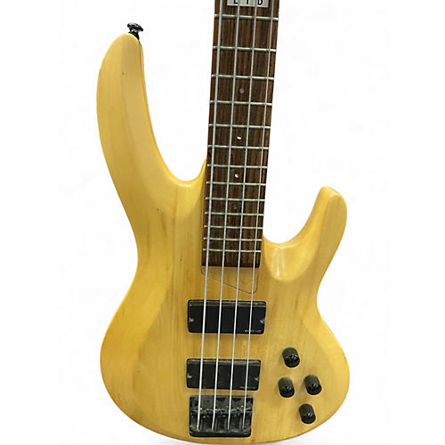 Vintage 1990s ESP LTD B-204SM Natural Electric Bass Guitar Natural
