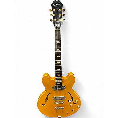 Vintage 1990s Epiphone USA Collection John Lennon Signature 68 Casino Natural Hollow Body Electric Guitar