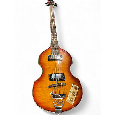 Vintage 1990s Epiphone Viola 2 Tone Sunburst Electric Bass Guitar