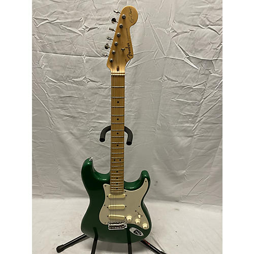 Fender Vintage 1990s Fender Signature Series Eric Clapton Stratocaster Candy Apple Green Solid Body Electric Guitar candy apple green