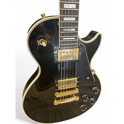 Vintage 1990s Gibson Les Paul Custom Black Solid Body Electric Guitar