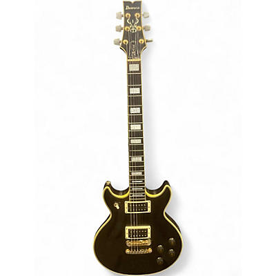 Vintage 1990s Ibanez AR200 Black Hollow Body Electric Guitar