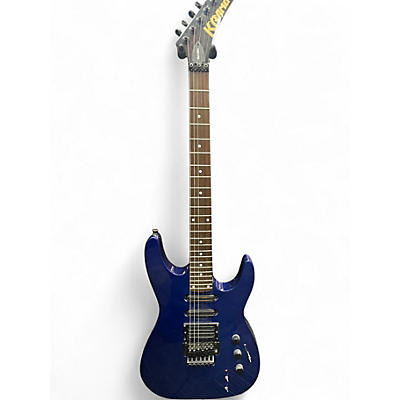 Vintage 1990s Kramer Baretta Metallic Blue Solid Body Electric Guitar