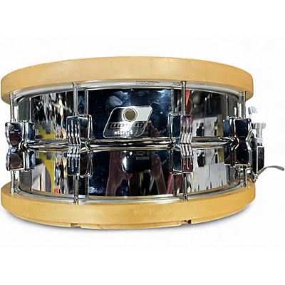 Vintage 1990s Ludwig 14in ROCKER WITH WOODEN HOOPS CHROME Drum